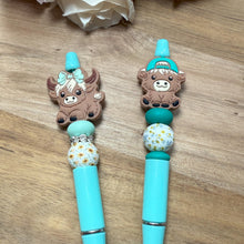 Load image into Gallery viewer, Highland Cow Beaded Pens