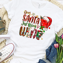 Load image into Gallery viewer, Santa Bring Wine Shirt
