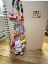 Load image into Gallery viewer, Cheer Care Bear Inspired Journal, Planner or Book Charms