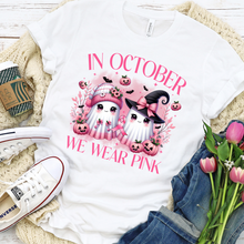 Load image into Gallery viewer, Boo Pink In October Shirt Awareness Shirt