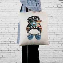 Load image into Gallery viewer, Messy Bun Tote Bag