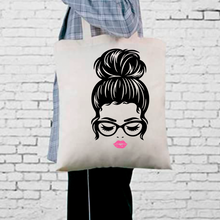 Load image into Gallery viewer, Messy Bun Tote Bag