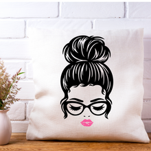 Load image into Gallery viewer, Messy Bun Pillow Cover