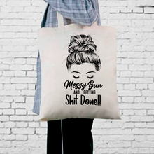 Load image into Gallery viewer, Messy Bun Tote Bag