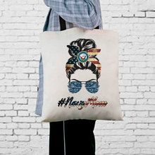 Load image into Gallery viewer, Messy Bun Tote Bag