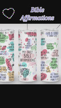Load and play video in Gallery viewer, My Bible Affirmations Tumbler