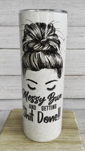 Load and play video in Gallery viewer, Messy Bun and Getting Stuff Done Full Wrap Tumbler