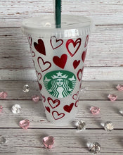 Load image into Gallery viewer, Be Mine No Refunds Starbucks Cold Cup or Hearts Starbucks Cold Cup