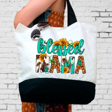 Load image into Gallery viewer, Blessed Mama Tote Bag