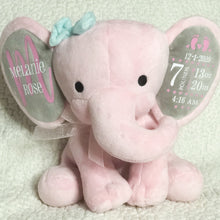 Load image into Gallery viewer, Personalized Elephant With Baby Stats