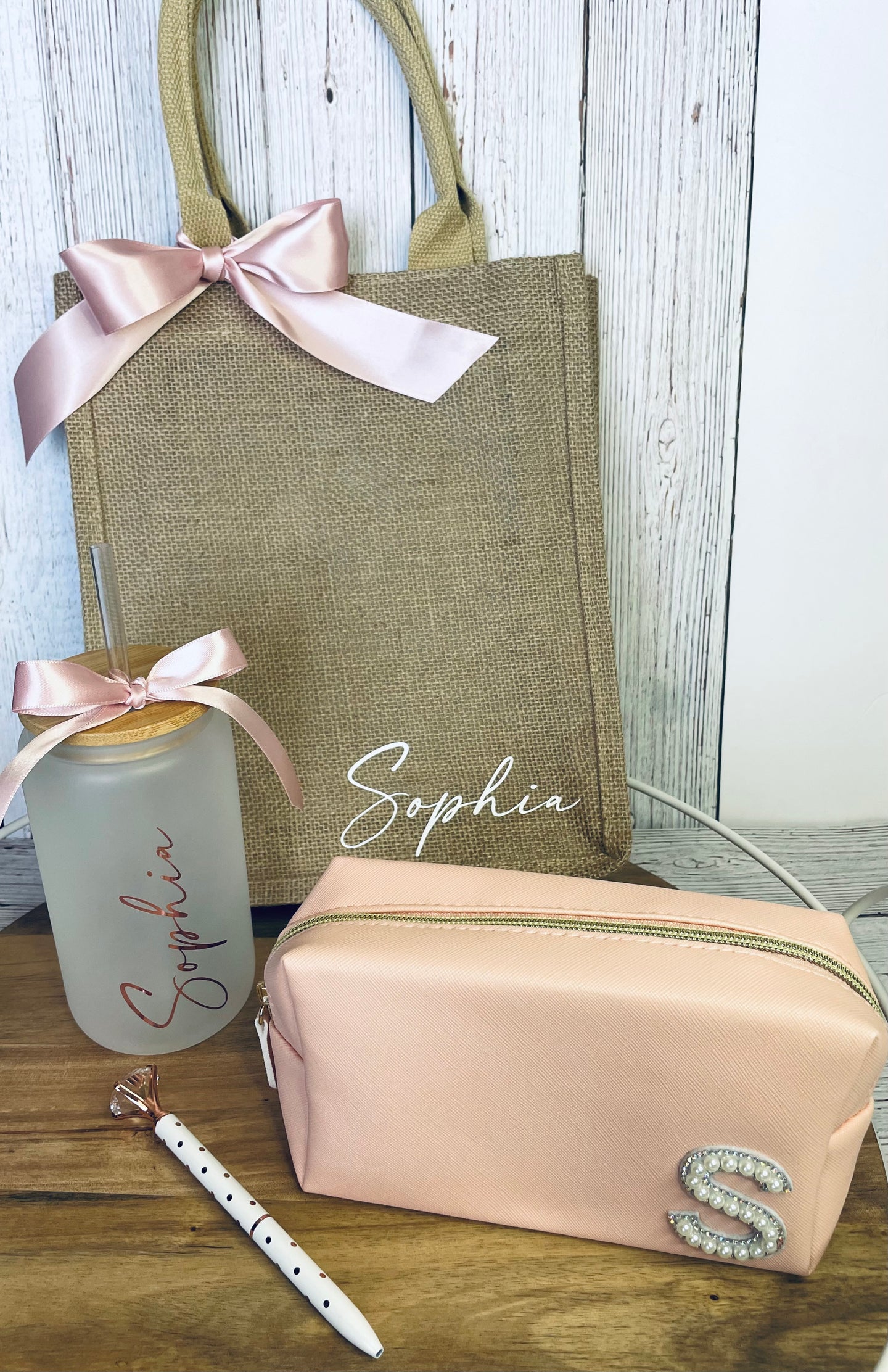 Sophia Personalized Tote Gift Set