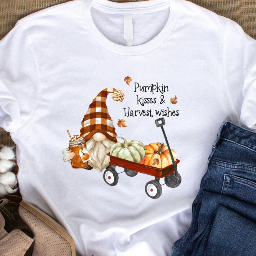 Pumpkin Kisses & Harvest Wishes Shirt