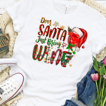 Load image into Gallery viewer, Santa Bring Wine Shirt
