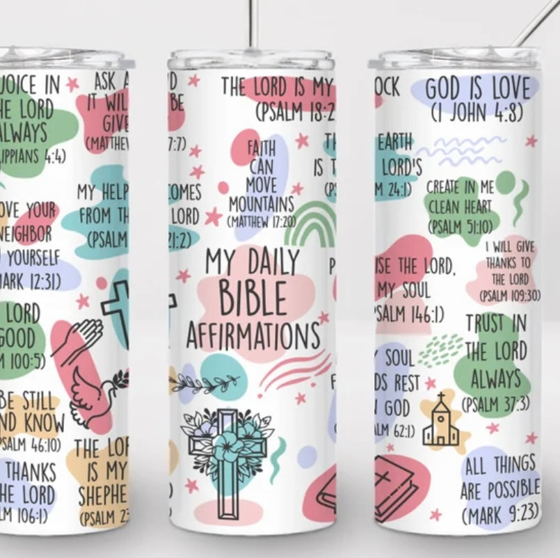 My Bible Affirmations Tumbler