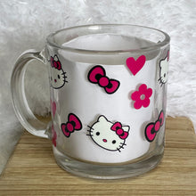 Load image into Gallery viewer, Pink Flowers Glass Mug
