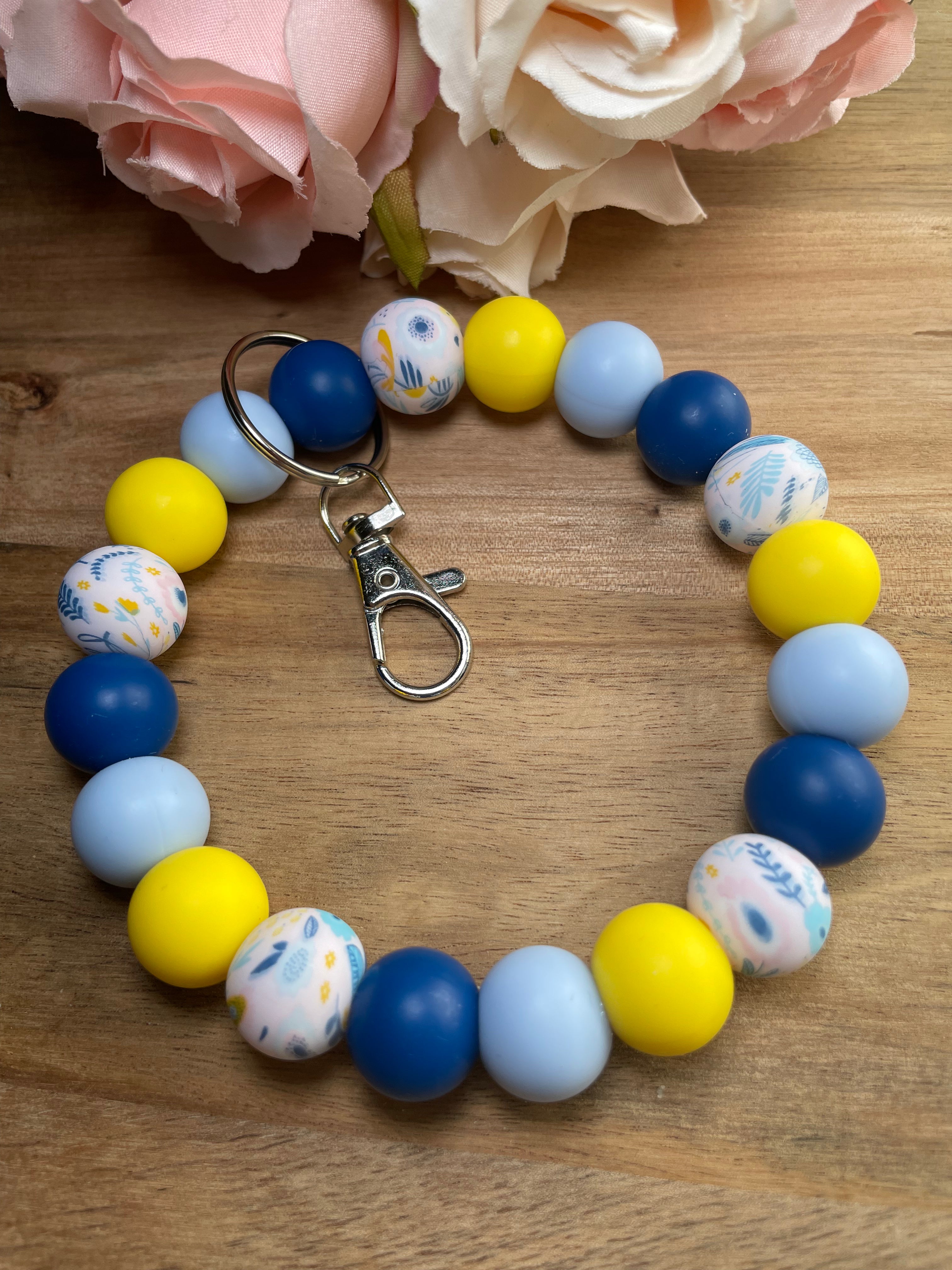 Flower Fields Keychain Wristlet