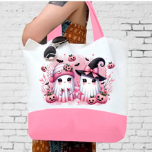 Load image into Gallery viewer, Boo Pink In October Breast Awareness Tote Bag
