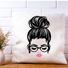 Load image into Gallery viewer, Messy Bun Pillow Cover
