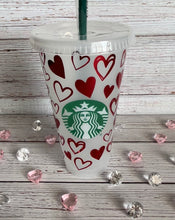 Load image into Gallery viewer, Be Mine No Refunds Starbucks Cold Cup or Hearts Starbucks Cold Cup
