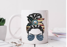 Load image into Gallery viewer, Navy and Navy Mom Mug
