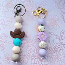 Load image into Gallery viewer, Cowgirl or Cowboy Hat Keychains
