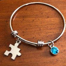 Load image into Gallery viewer, Autism Puzzle Perfection Charm Bracelet
