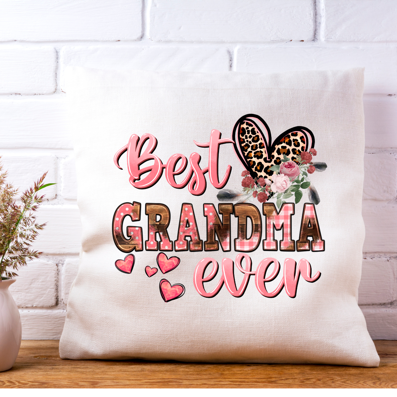 Best Grandma Ever Pillow Cover