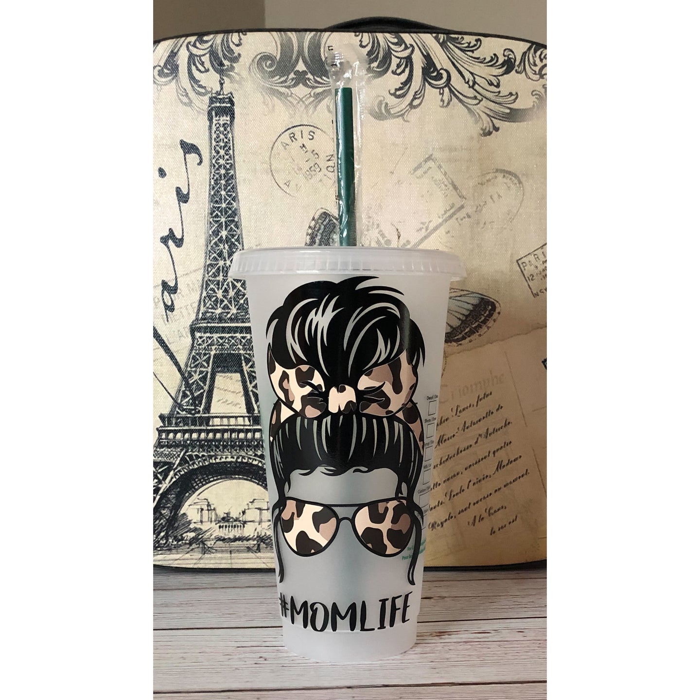 Messy Bun Starbucks Cup