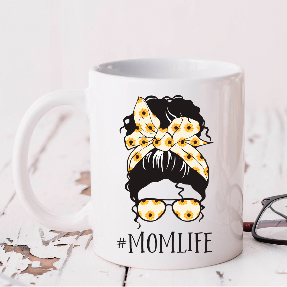 Sunflower Mom Life Mug