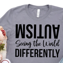 Load image into Gallery viewer, Autism Seeing The World Shirt
