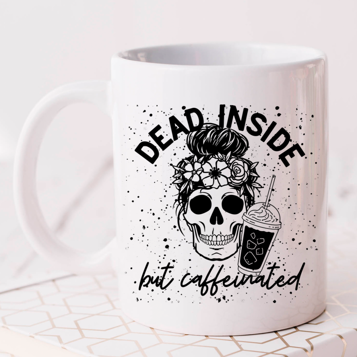 Dead Inside But Caffeinated Mug